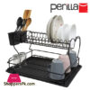 Perilla Two Layer Plate Rack / Black Turkey Made