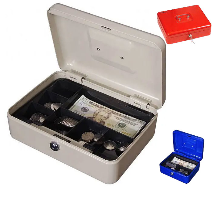 Safewell Mini Steel Portable Metal Cash Box - YFC-30