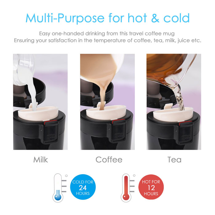 Vacuum Insulation Drink Flask 380Ml Stainless Steel