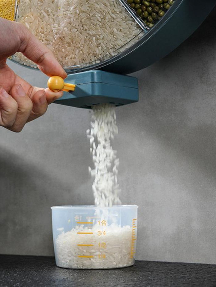 Wall Mounted 360 Degree Rotatable Cereals Grain Storage