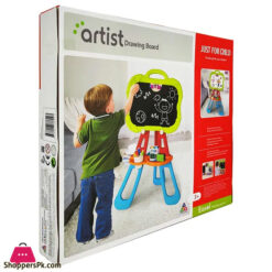 3 In 1 Painting, Drawing And Writing Board With Stand 32 - Pcs