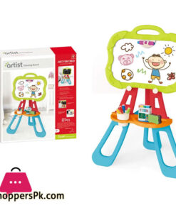 3 in 1 Painting, Drawing and Writing Board With Stand 32 - Pcs
