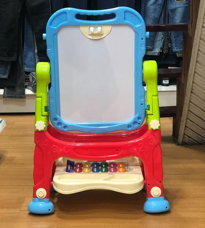 Artist Drawing Board Double Sided Standing Art Easel - Dry-Erase Board &Amp; Chalkboard 48 Pcs