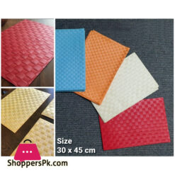 Dining Table Mat Checkered ( Pack of 6 )