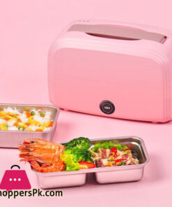 Electric Food Cooking Lunch Box Double Layer Storage Container Vacuum Box