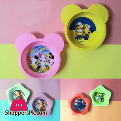 Kids Cartoon Plastic Bowl ( Set of 2 )