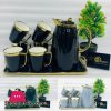 ONE MORE Ceramic 6 Cups +1 Kettle +1 Tray Tea Set For Drinkware - 006-40