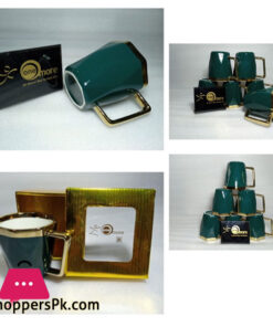 ONE MORE Ceramic Gold Rim Diamond Mug - 1 Pcs