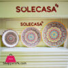 Solecasa Turkish Floral Pattern Melamine Thaal 18-Inch 1 Pcs