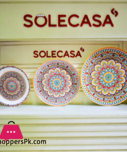 Solecasa Solecasa Turkish Floral Pattern Melamine Thaal 13-Inch 1 Pcs