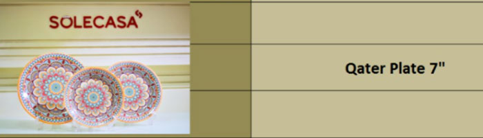 Solecasa Turkish Floral Pattern 7 Inch Quarter Plate Set Of 6 4 Solecasa Turkish Floral Pattern 7 Inch Quarter Plate Set Of 6