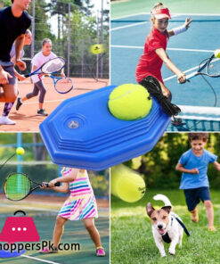 Tennis Trainer Rebound Ball, Self Practice Tennis Training Tool Fill And Drill Exercise Ball Equipment Kit - Image 2