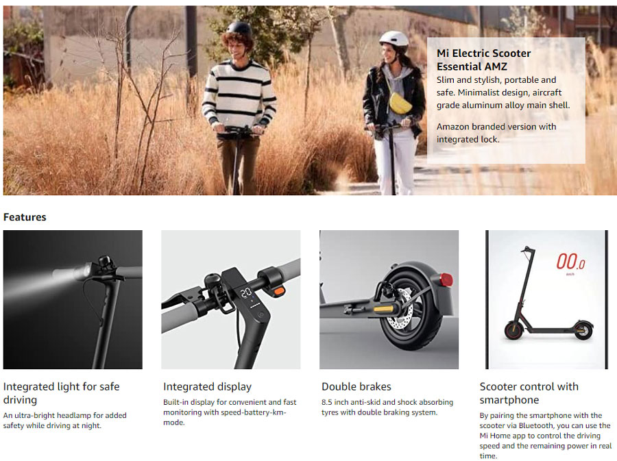 E Electric Scooter - 1S