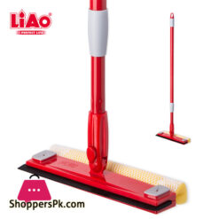 LIAO Telescopic Handle Window Wiper with Sponge and Scraper B130011
