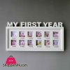 Baby My First Year Picture Photo Frame Baby Shower Gift 