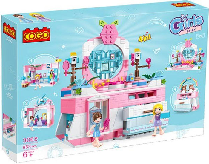 Cogo Girls Kit Fashion House 4 In 1 Lego 653 Pcs