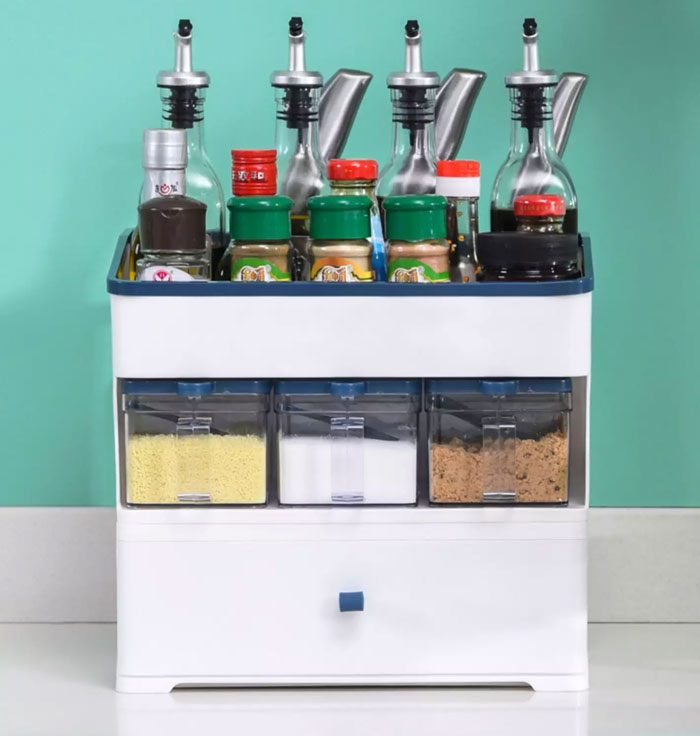 Condiment Boxed Set Multiple Combination Jar Spice Kitchen Shelf