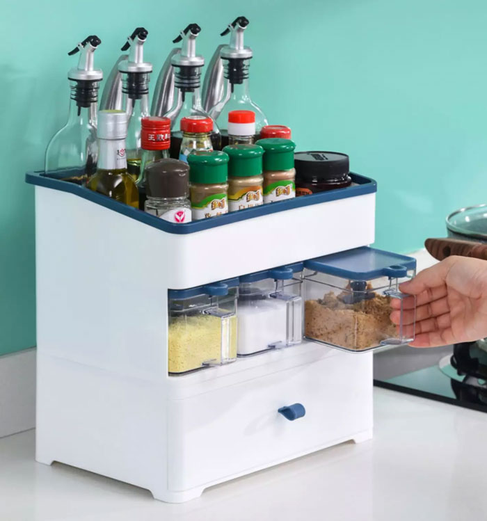 Condiment Boxed Set Multiple Combination Jar Spice Kitchen Shelf