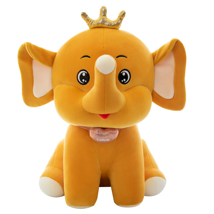 Crown Elephant Plush Toy 16 Inch