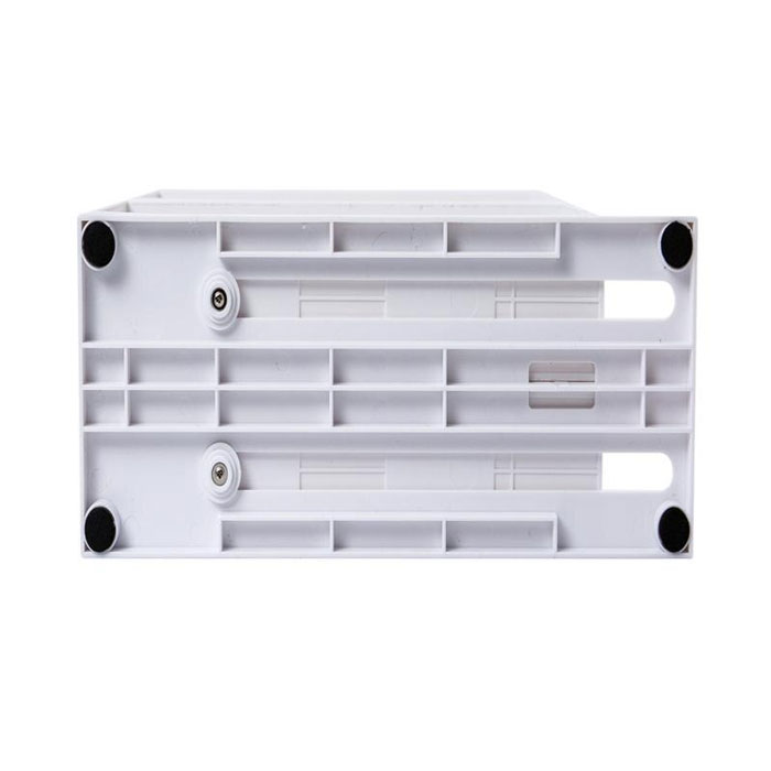 Double Row 2 Tier Rotating Jars Spice Rack Organiser Seasoning Storage Holder