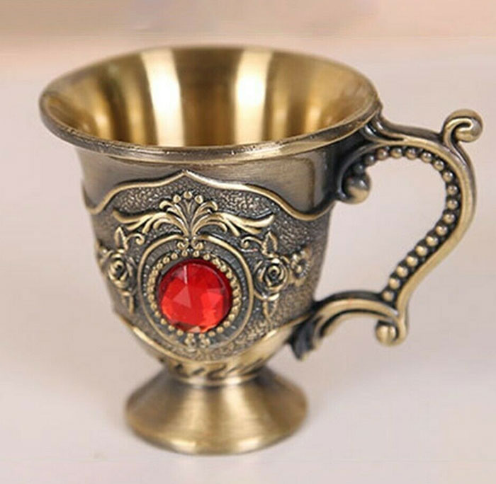 Eu Style Home Vintage Pot Cup Tray Set Cabinet Ornament Decoration Kawa Set