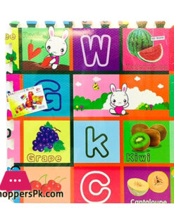 Eva Puzzle Mat 4 Pcs ABC/Fruit | Kids Baby Soft Form Playmat –2 x 2 Feet