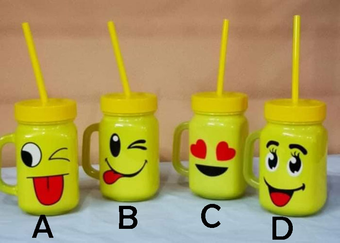 Kleeyo Emoji Mason Jar Smiley 450Ml - Pd0003