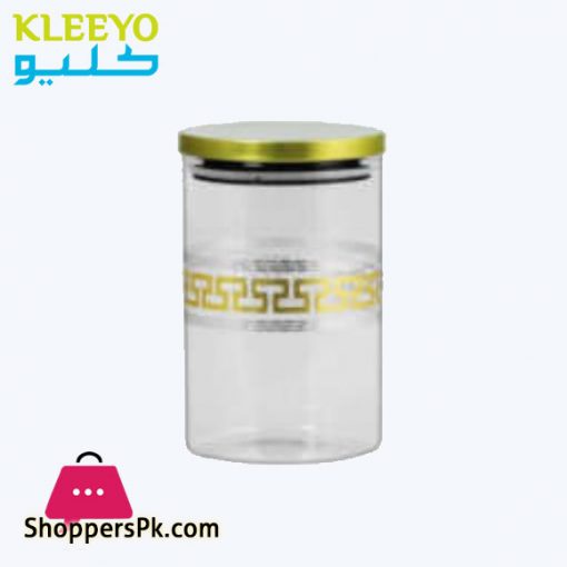 KLEEYO STORAGE JAR GLASS 1000ML - G0002S