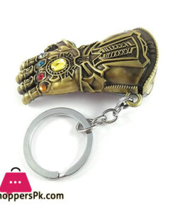 Keyring Marvel Avengers Infinity War3  Thanos Gauntlet Power Stone Metal Hand Keychain