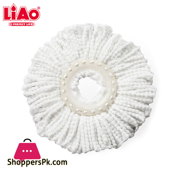 LIAO 360 Magic Mop Replacement 360 Degree Round Mop Head R130011