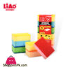 Liao Eco Friendly Kitchen Dish Colorful Sponge Scouring Pad Scrubber Cleaning Sponge H130039
