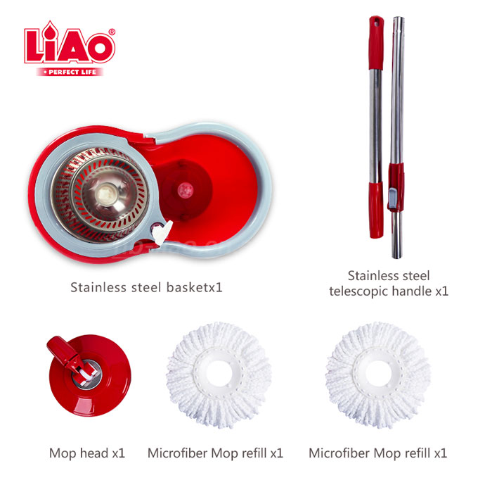 Liao Mop And Bucket Set 360 Spin Tornado Mop T130016