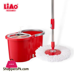 LIAO Mop and Bucket Set 360 Spin Tornado Mop T130016