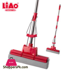 LIAO Stainless Steel Stick PVA Floor Mop Absorbent Sponge Squeeze Mop Cleaning Tool Home Bathroom Kitchen Clean Dust Mop - A130053