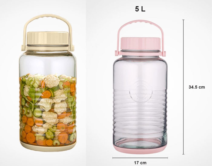 Limon Glass Jar Large 5 Liter