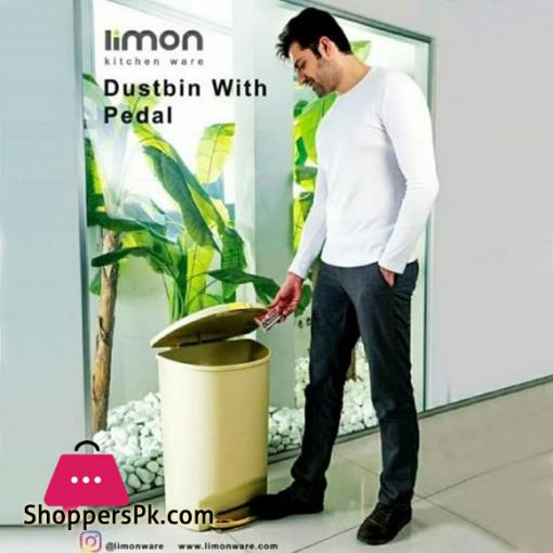 Limon Dustbin with Pedal 50-Liter