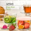 Limon Glass Jar Bowl with Lid 190 -ML