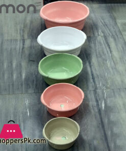 Limon Round Basin Tub Set of 5