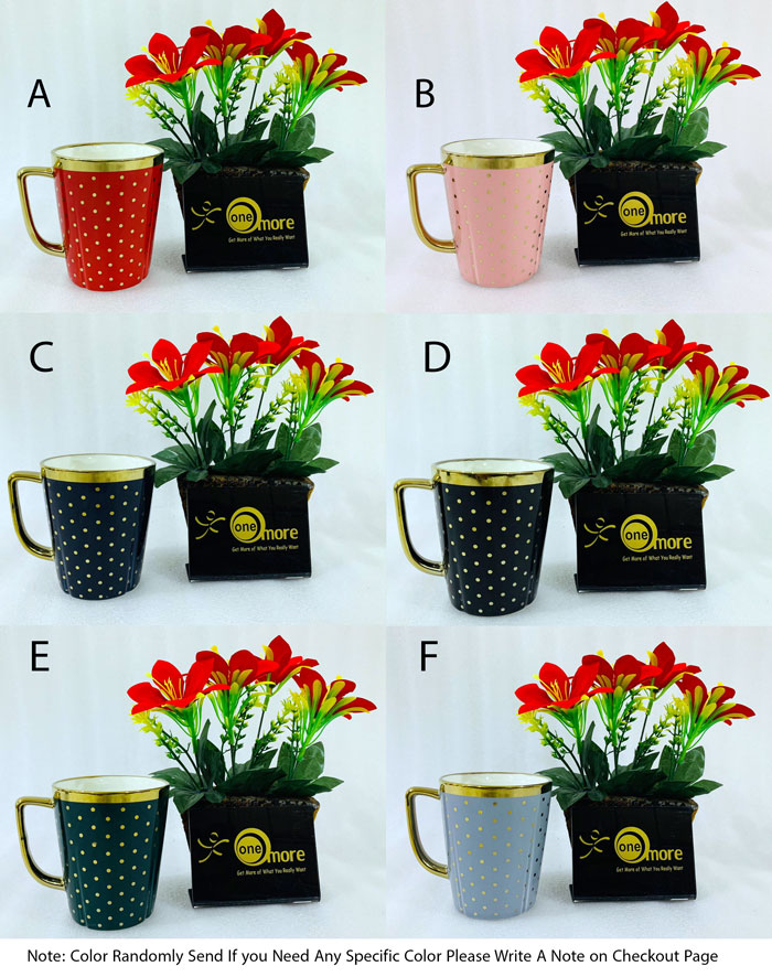One More Gold Line Dot Mug 1 Pcs - R500