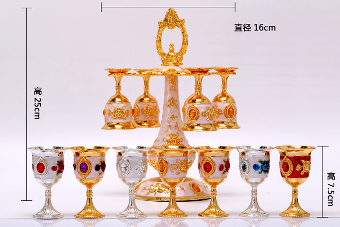 Russian Hanging Pewter Metal Shot Glass