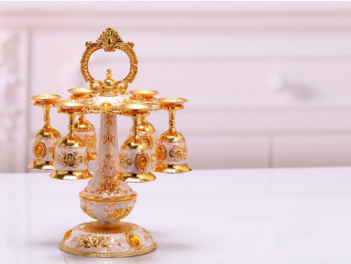 Russian Hanging Pewter Metal Shot Glass