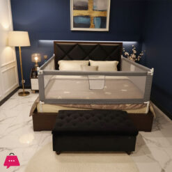 Shopino Baby Safety Bed Cot Guard Adjustable Bed Rail Baby Bed Barrier - 5.9 Feet - 1 Side 1 Pc