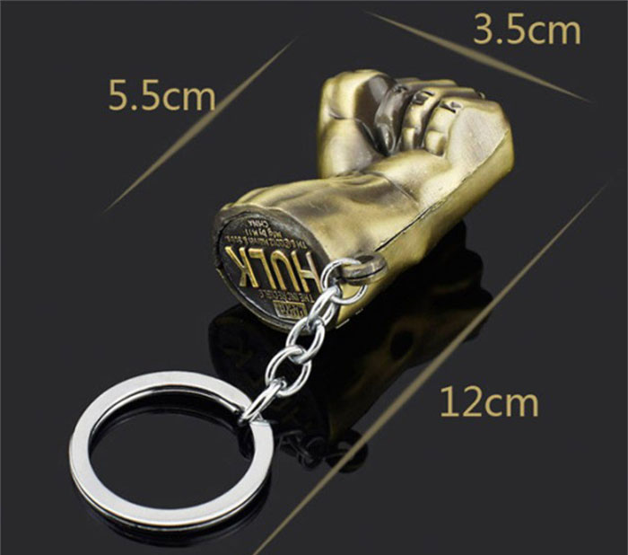 The Hulk Style Hand Metal Keychain