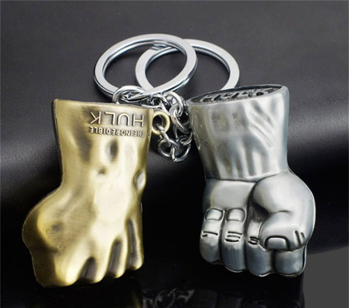 The Hulk Style Hand Metal Keychain
