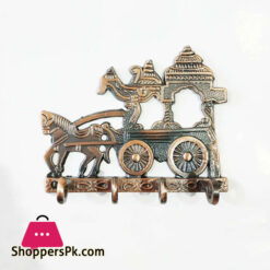 Wall Hanging key Hook Metal Horse Carriage