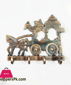 Wall Hanging key Hook Metal Horse Carriage