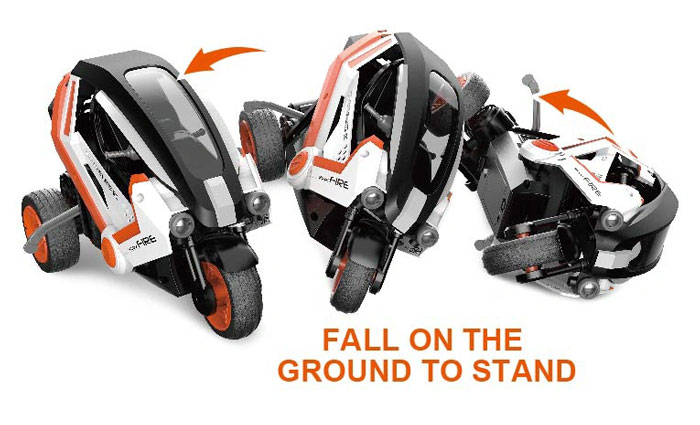 2.4Ghz Full Function Radio Control Motorbike 1/8 High Speed Electric Various Stunt Action Rc Stunt Car Toy With Led Light