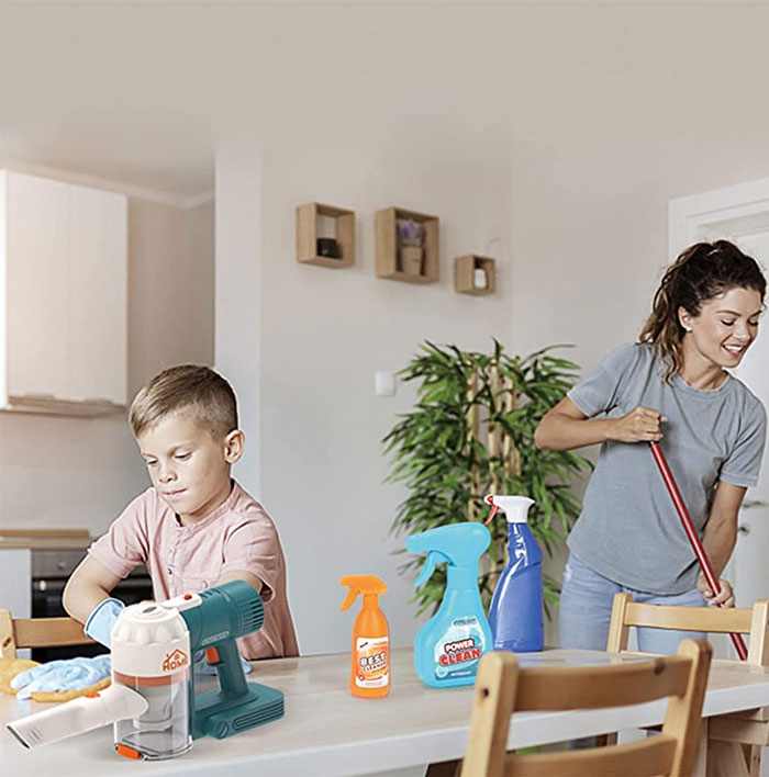 3 In 1 Cord Free Vacuum Cleaner Pretend Kit