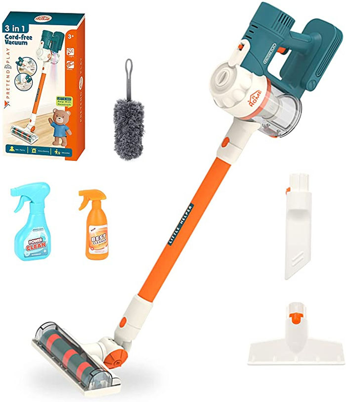 3 In 1 Cord Free Vacuum Cleaner Pretend Kit