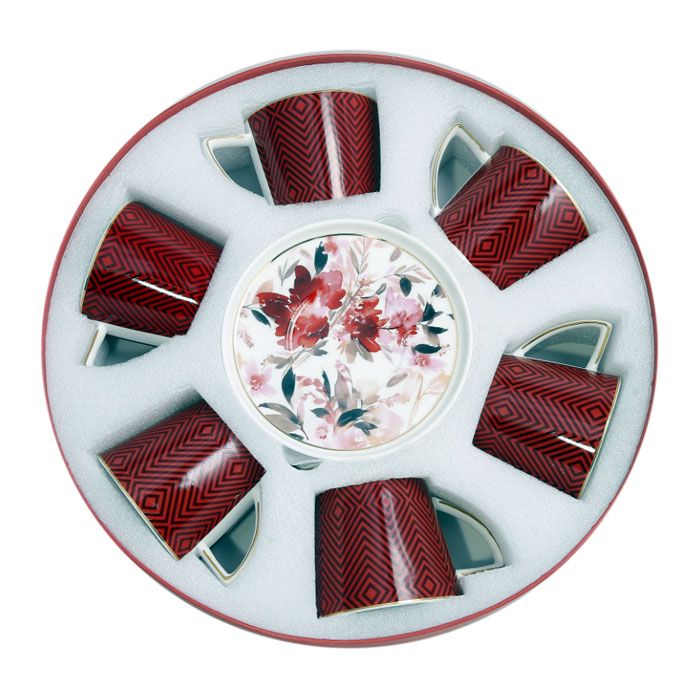 Angela Cup Saucer Set Red Mk45